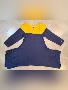 KidCuteTure Blue Yellow Dress Sz 12